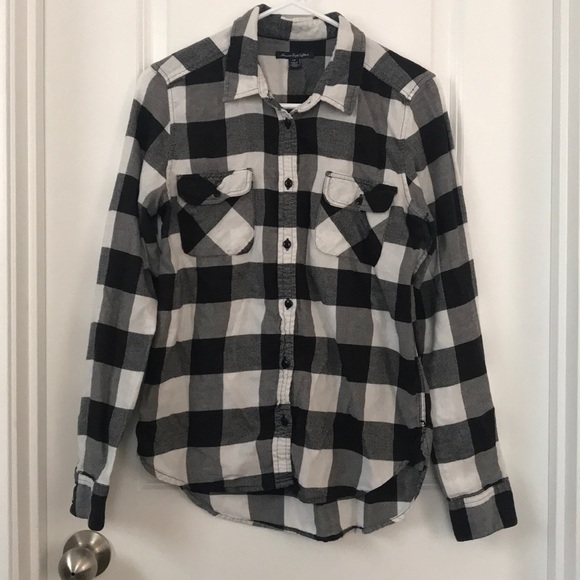 American Eagle Black White Checkered 